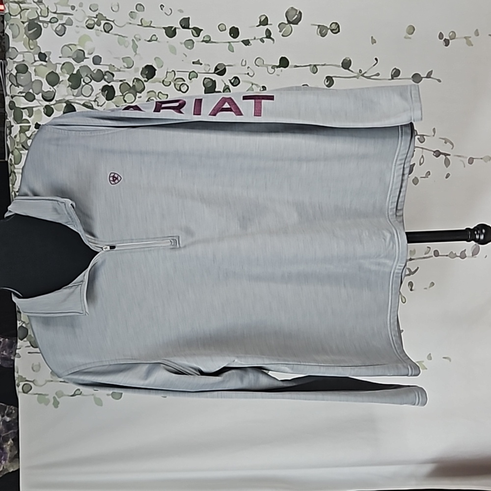 Ariat Gray Quarter-Zip Women's Sweater